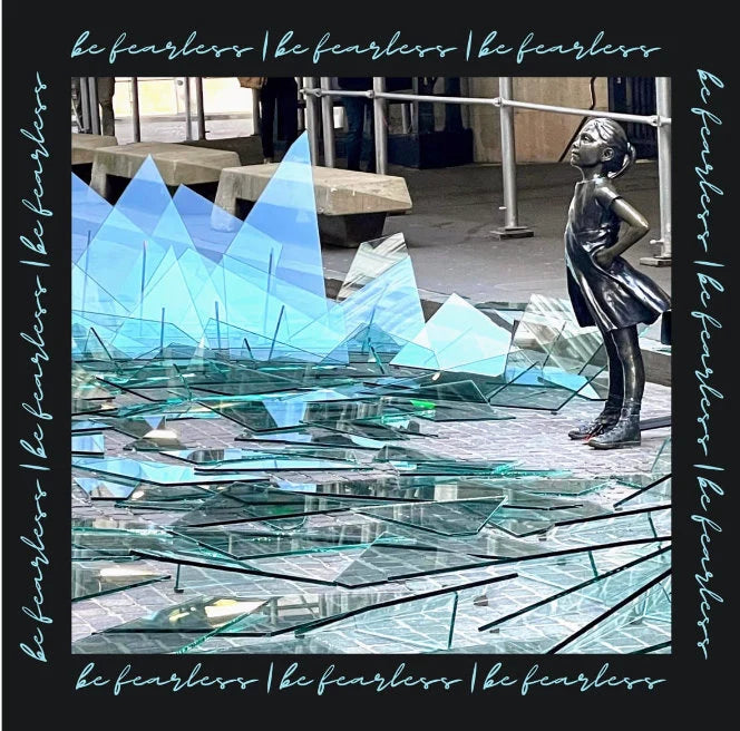 Be Fearless: Breaking the Glass Ceiling Wall Art (8x8)