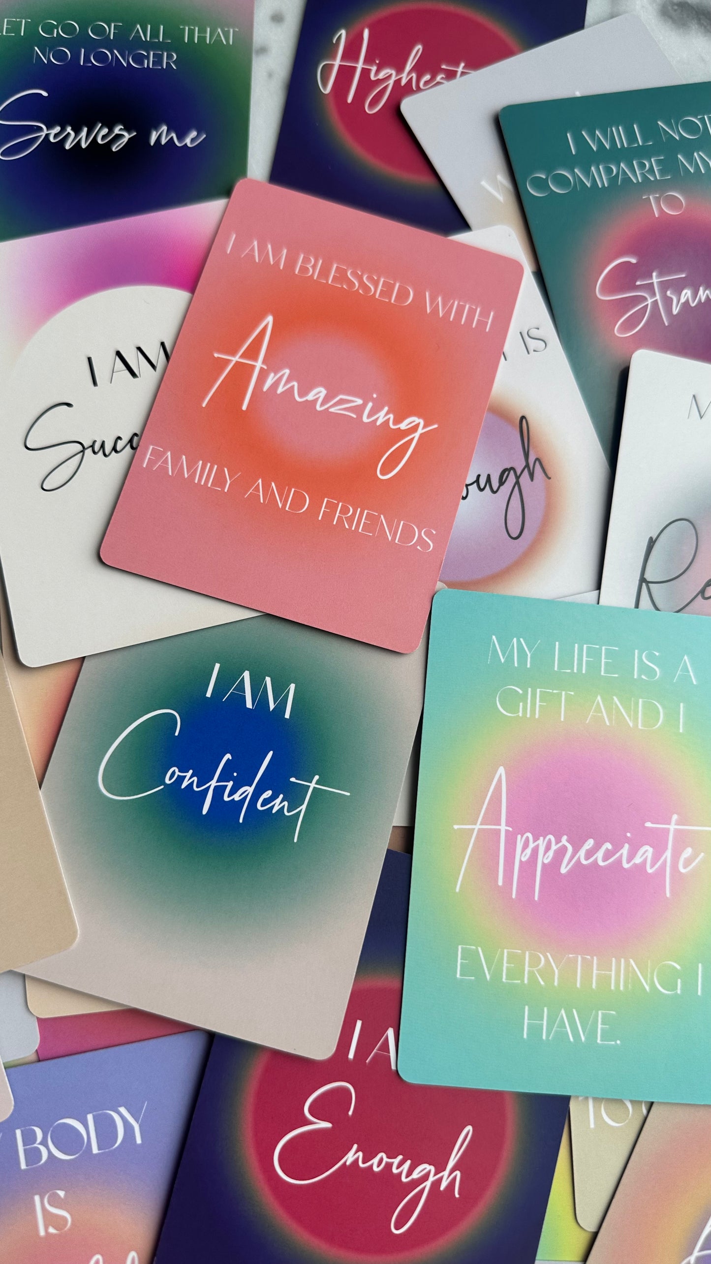 Positive Vibes Affirmation Card Deck